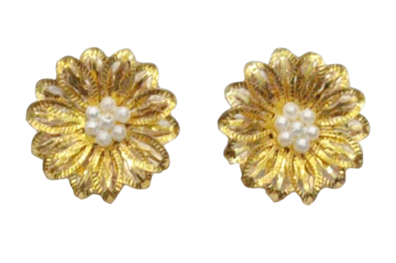 Anting Hijab Jepit Bunga 1