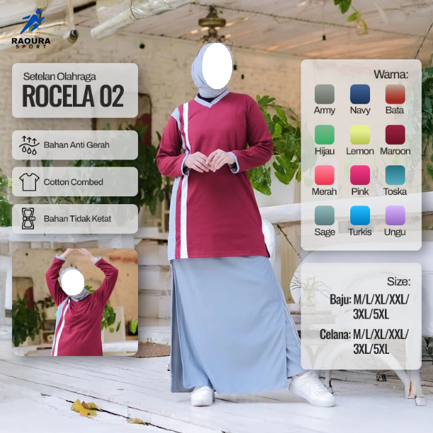 RAOURA SPORT Setelan Olahraga Rocela 02 2