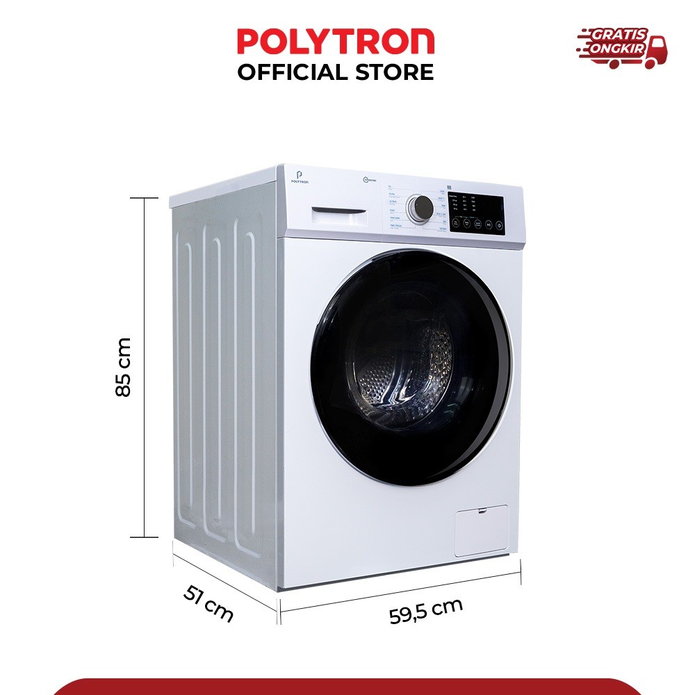 Hartono Istana Teknologi Polytron Wonderwash Washer Dryer 8 Kg PFL 8105H