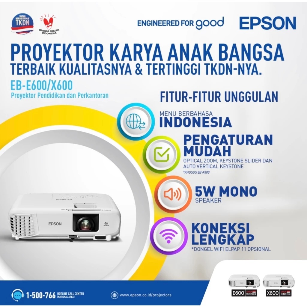 Epson Epson XGA 3LCD TKDN Certified Projector EB-X600 