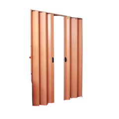 Nove PVC Folding Door Motif Kayu Custom