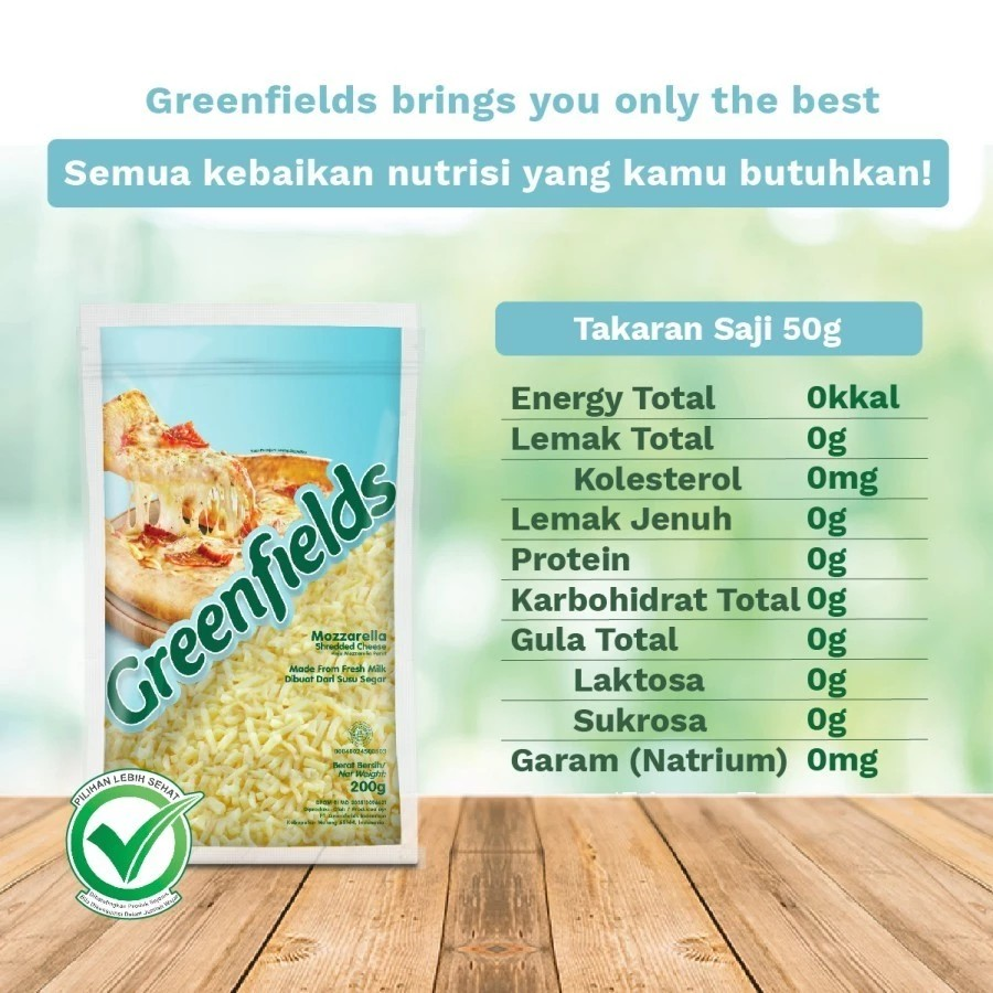 Greenfields Indonesia Greenfields Mozzarella Shredded 