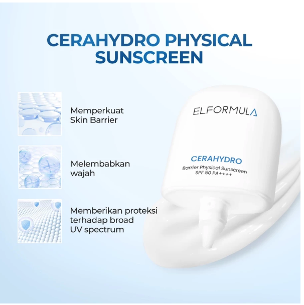 Shanghai Ayara Cosmetics ELFORMULA CeraHydro Barrier Physical Sunscreen SPF 50 PA++++