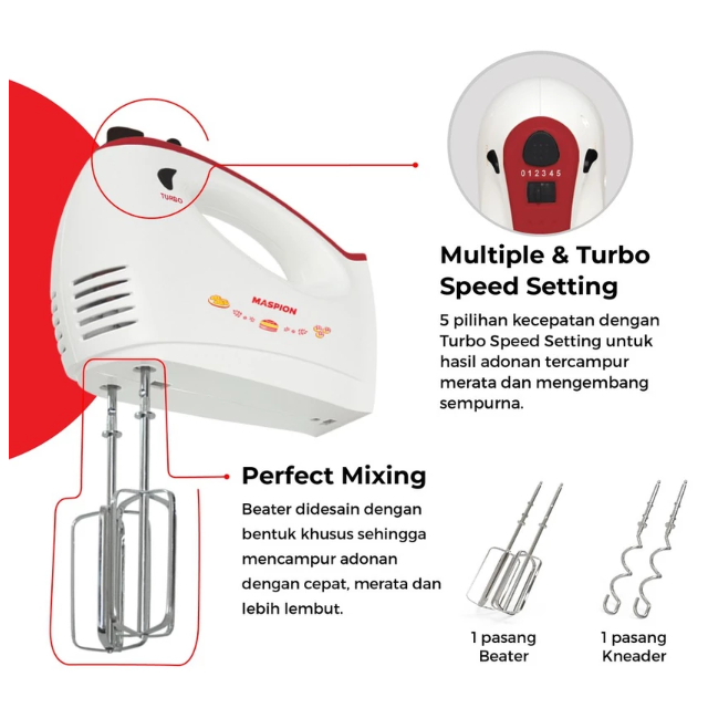 Maspion Group Maspion Hand Mixer MT-1150