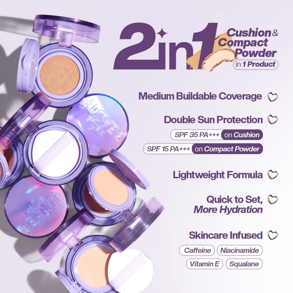 Multi Indocitra Kaila Beauté 2in1 Dew Matte Everyday Cushion Almond