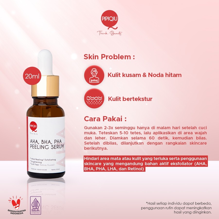 Javinci Berkat Kreatif Sentosa Pipiqiu AHA, BHA, PHA Peeling Serum