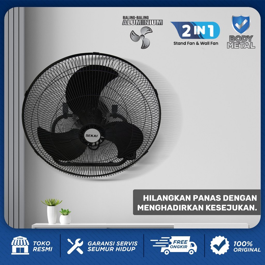 Tripacific Electrindo SEKAI Kipas Angin Dinding Tornado HFN 1856 PO