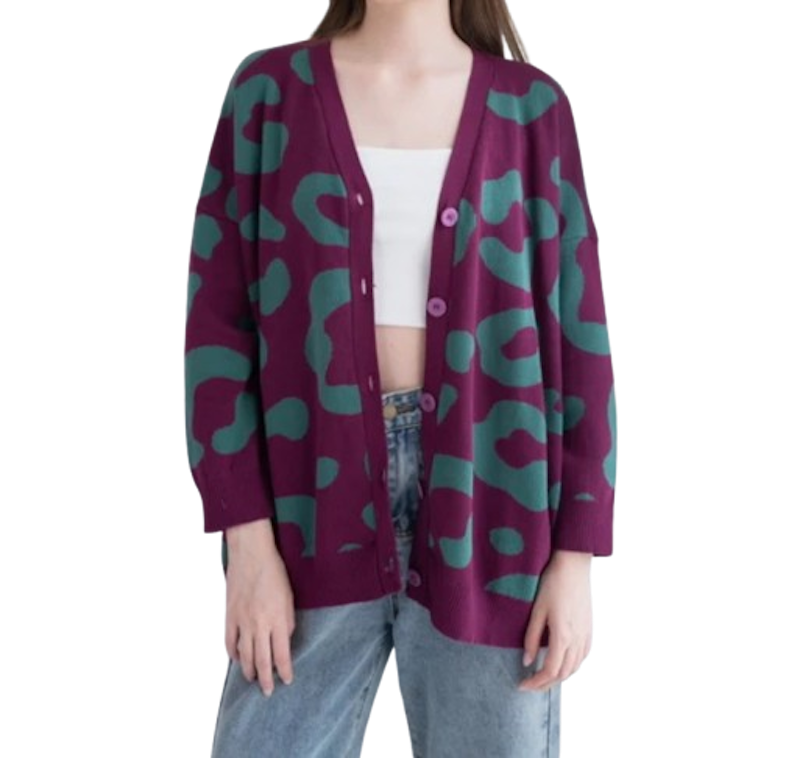 Alln Knitwear Zalova Cardigan Rajut Oversize 1