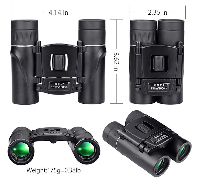 APEXEL Teropong Binoculars Compact Zoom 8x21 4