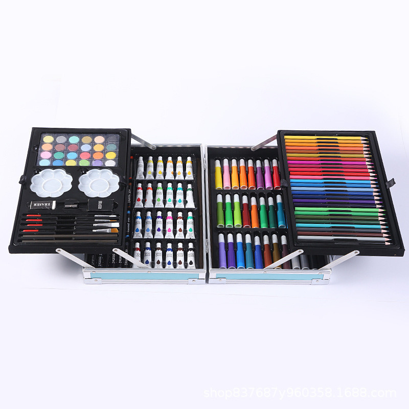  Koper Set Pensil Warna dan Krayon 145 pieces