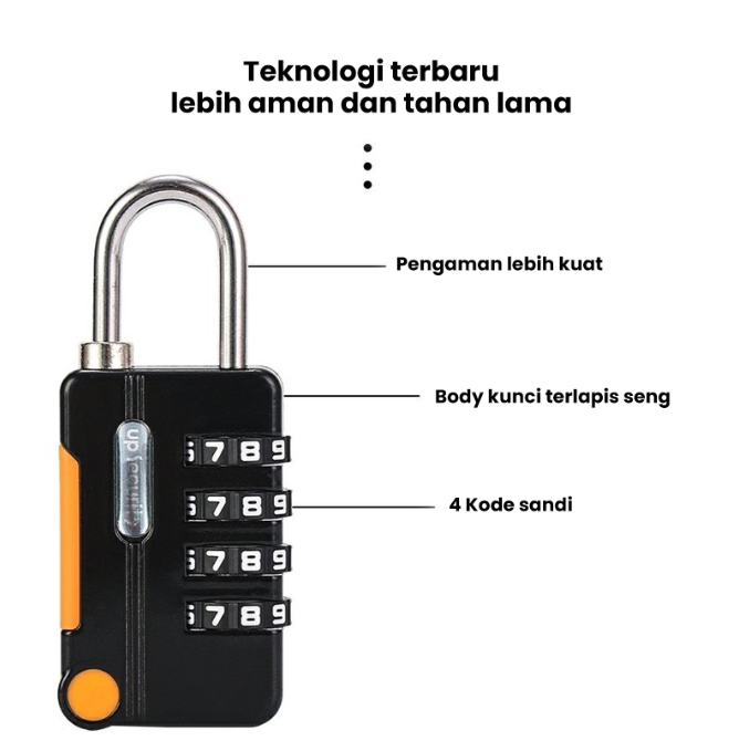 Gembok Koper Kecil 4 Digit 5