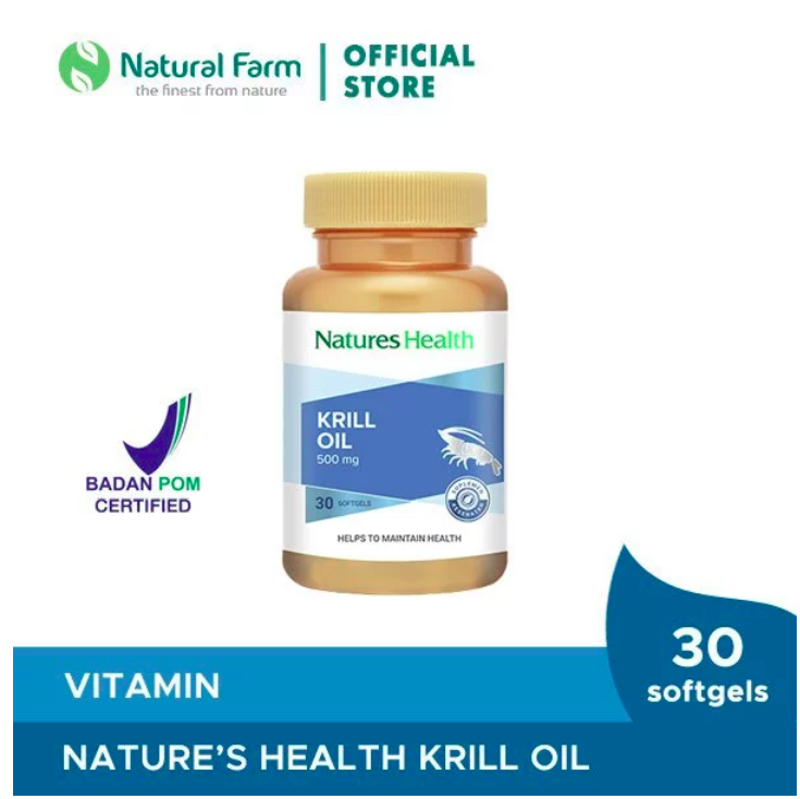 Radiant Sentral Nutrindo Natures Health Krill Oil 500 mg
