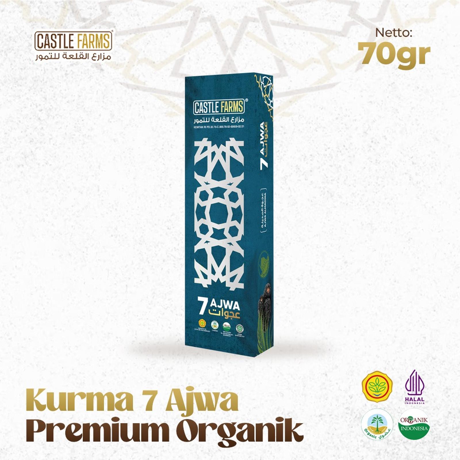 Castle Farms Kurma Ajwa Premium Organik 7 Butir 4