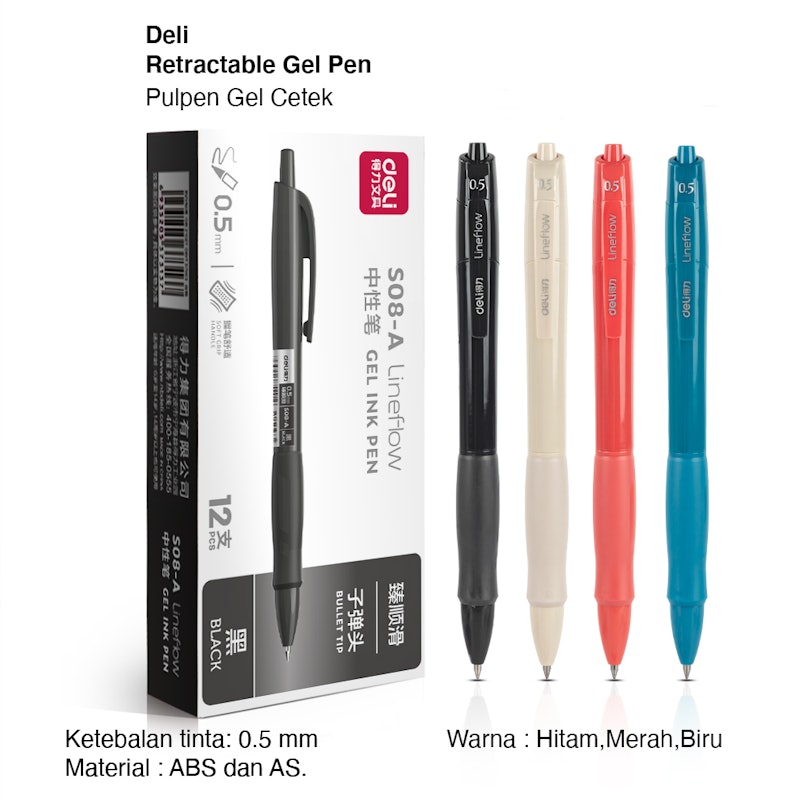 Deli Pulpen Gel Retractable 2