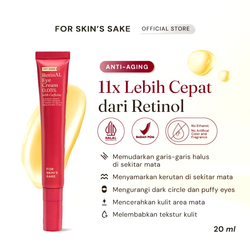 Pillar Brite Care For Skin's Sake RetinAL Eye Cream 0.05% with Caffeine