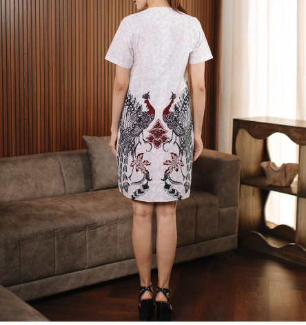 Busana Inti Adyatma Sejahtera  Batik Adyatma Myra White Dress