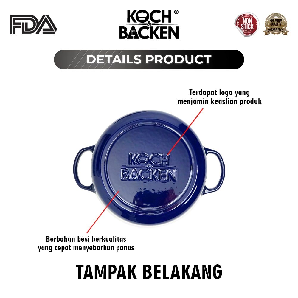 Koch Backen International Koch&Backen Enamel Cast Iron Casserole 22 cm