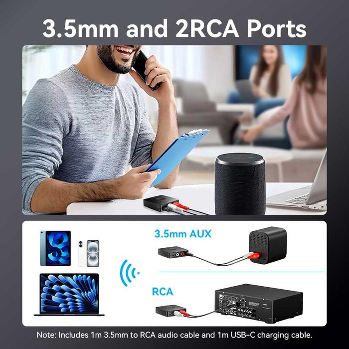 Vention Audio Bluetooth Receiver 2 in 1 NAJ