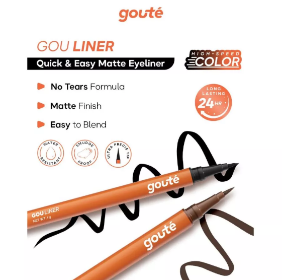 Gouliner Waterproof Matte Eyeliner Oak Chocolate 3