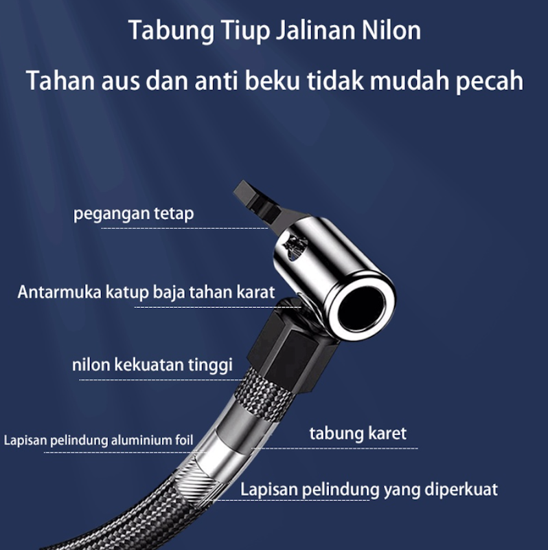Zacro Pompa Ban Motor dan Mobil Electric Portable 4