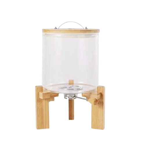 Dispenser Beras dari Bahan Kaca 5 Kg