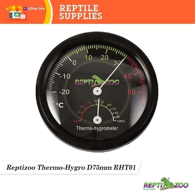  Reptizoo Thermometer Hygrometer with Metal Chip