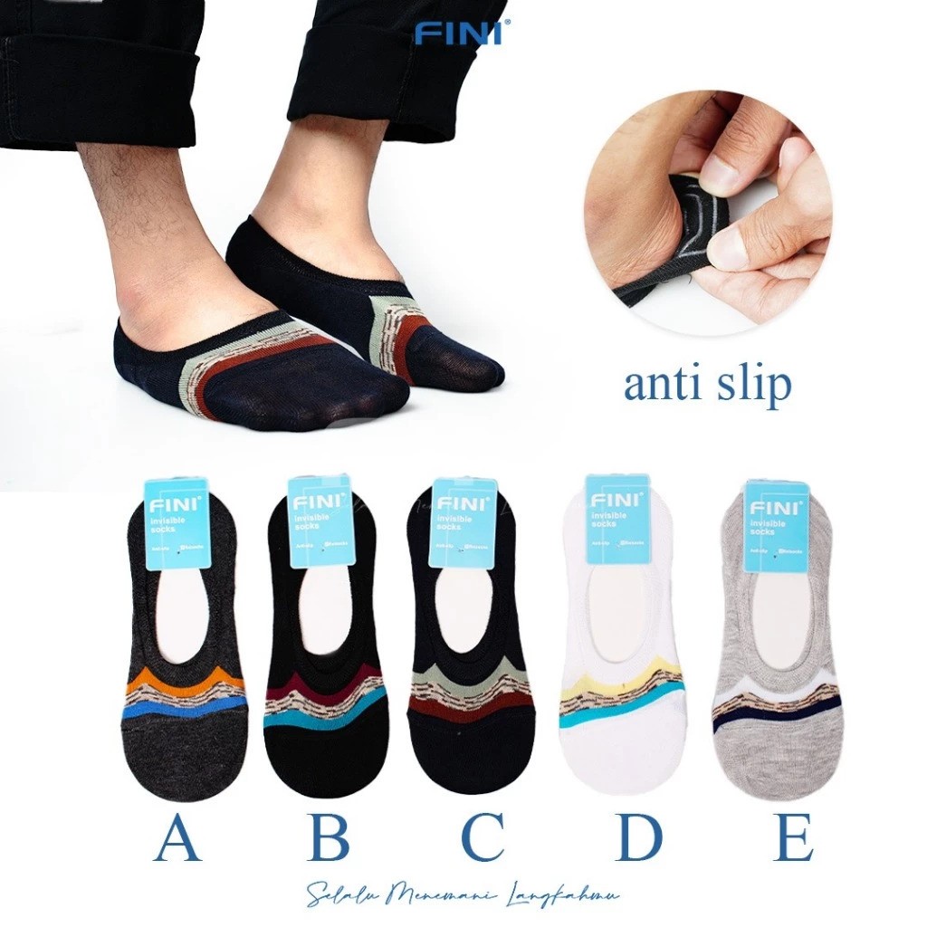  FINI Invisible Hidden Socks Motif  807-9