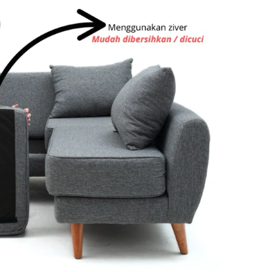  Yohana Sofa Arabela L Sudut 3 Dan 2 Dudukan