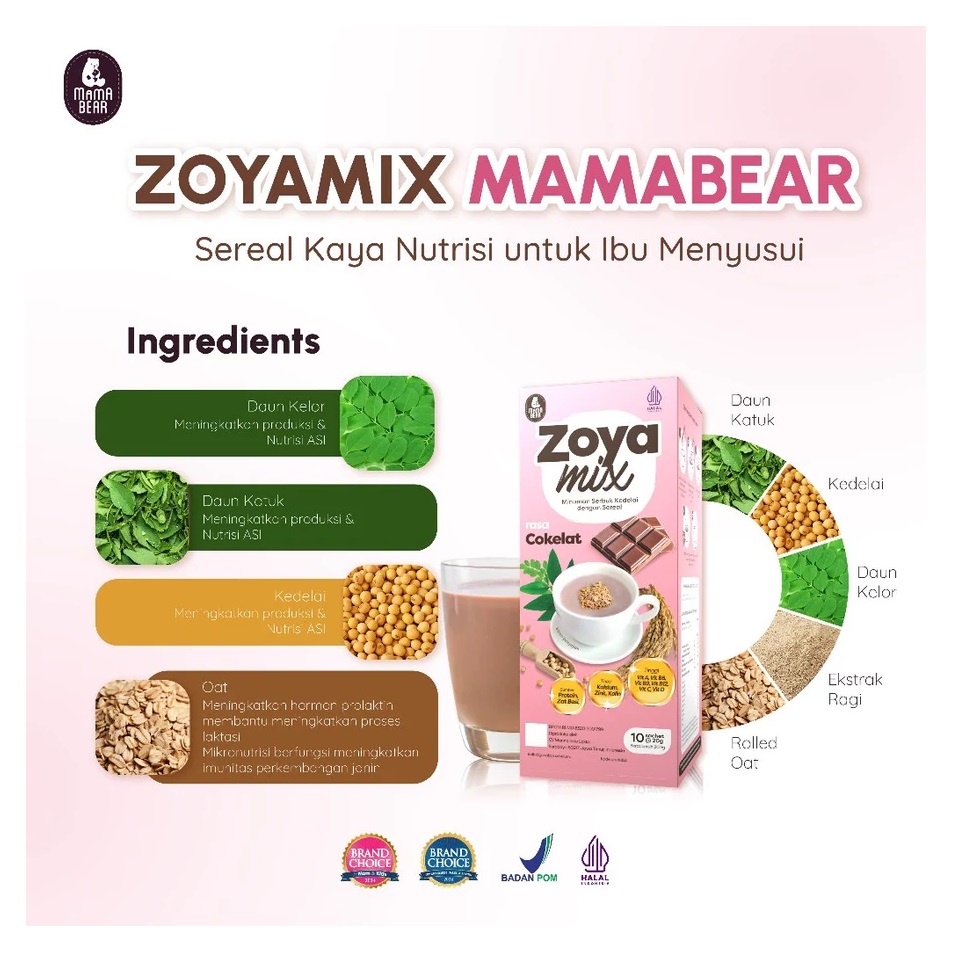 Manna Indo Lacta MamaBear ZoyaMix Rasa Cokelat