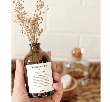  Vintage Scandinavian Glass Vase