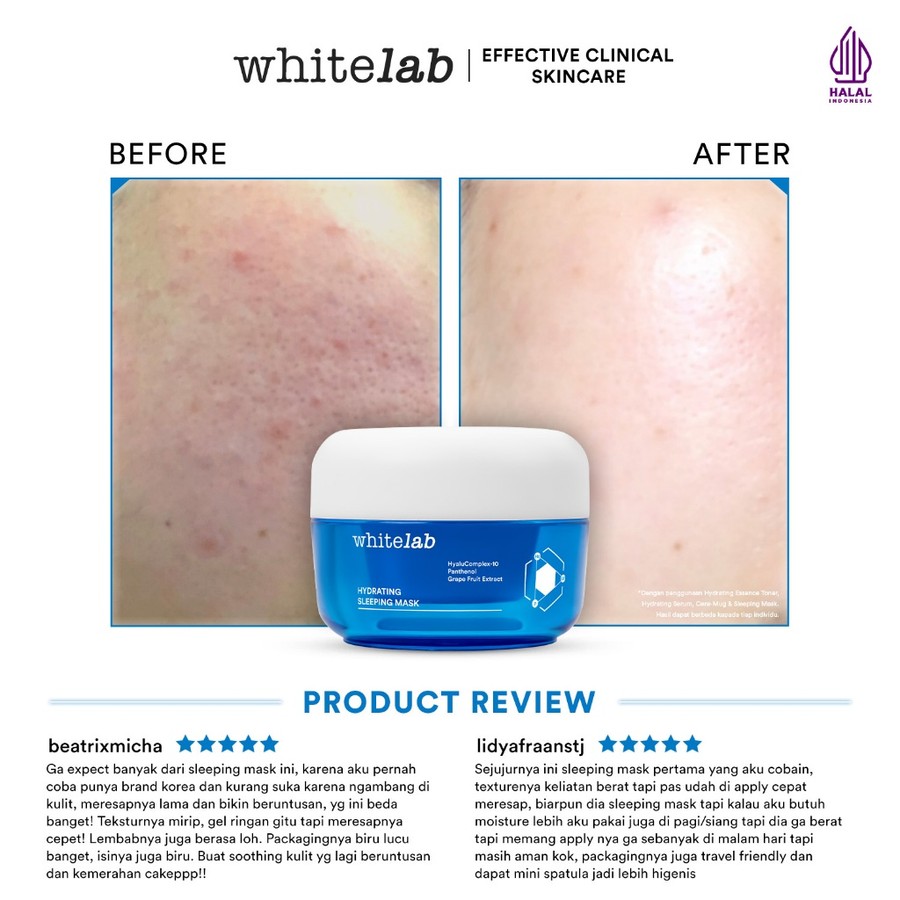 Natura Deca Kosmetika Whitelab Hydrating Sleeping Mask