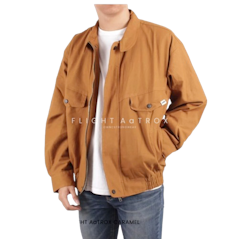 Wolv Jaket Bomber Canvas Premium