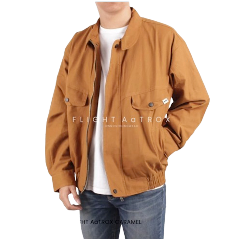 Wolv Jaket Bomber Canvas Premium 1