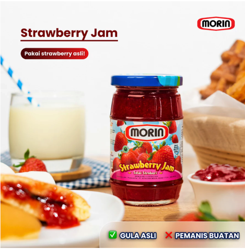 Morin Strawberry Jam 330 g 2