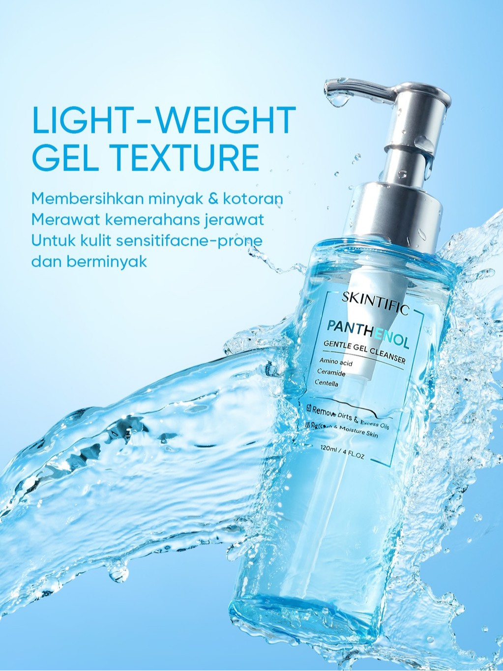 SKINTIFIC Cosmetics SKINTIFIC Panthenol Gentle Gel Cleanser 