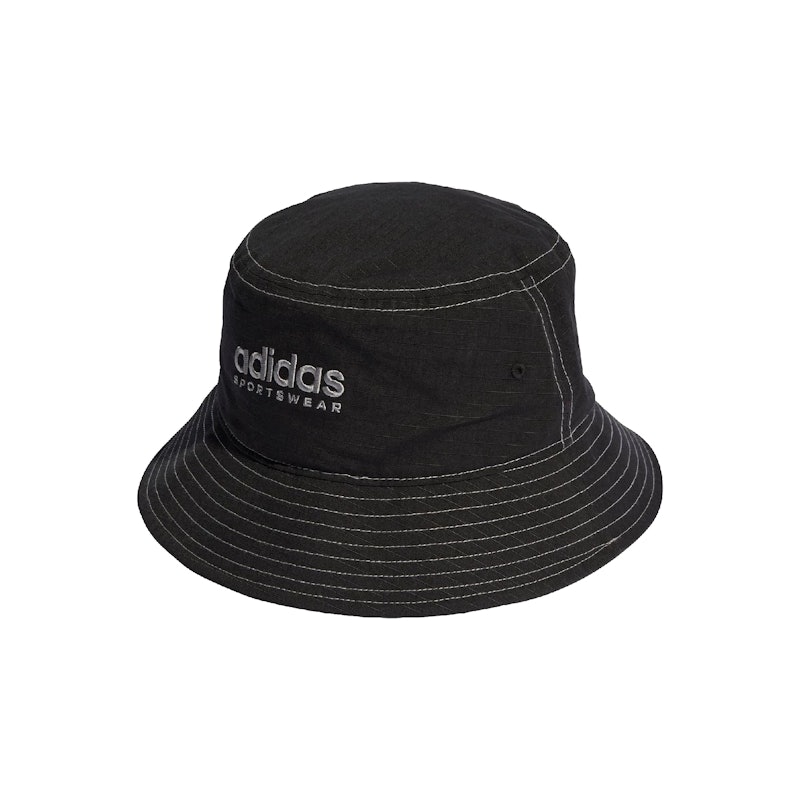 adidas Cotton Bucket Hat Unisex Black 1