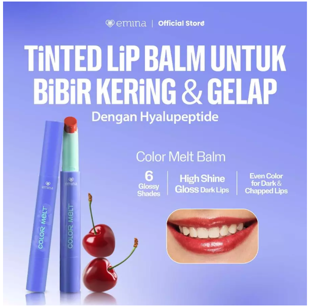 Paragon Technology and Innovation Emina Hyalupeptide Color Melt Balm 01 Brick Rizz