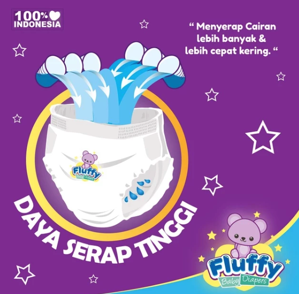Aman Indah Makmur Fluffy Baby Pants M