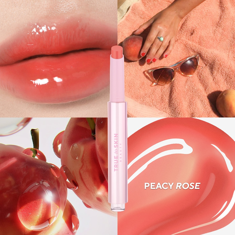 True to Skin Juicy Glass Melting Balm Peacy Rose 2