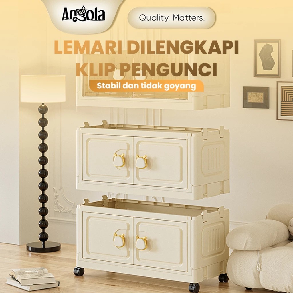  Angola Lemari Lipat Plastik 6 Tingkat  G43