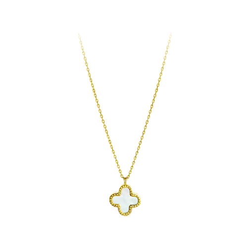 Nats Living Kalung Clover Titanium Wanita
