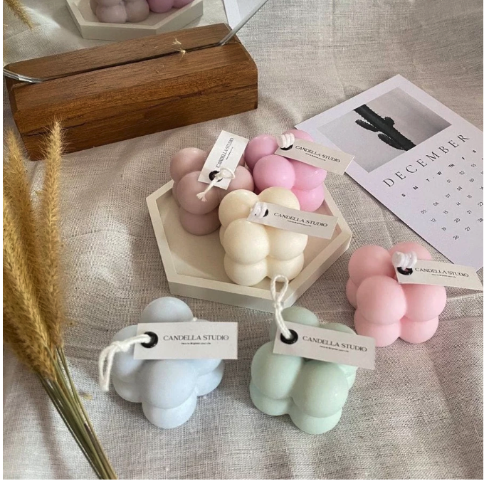  Candella Studio Mini Bubble Scented Candle Vanilla