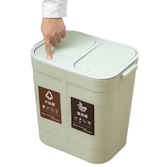 Tempat Sampah 2 Lubang dengan Tutup Recycling bin