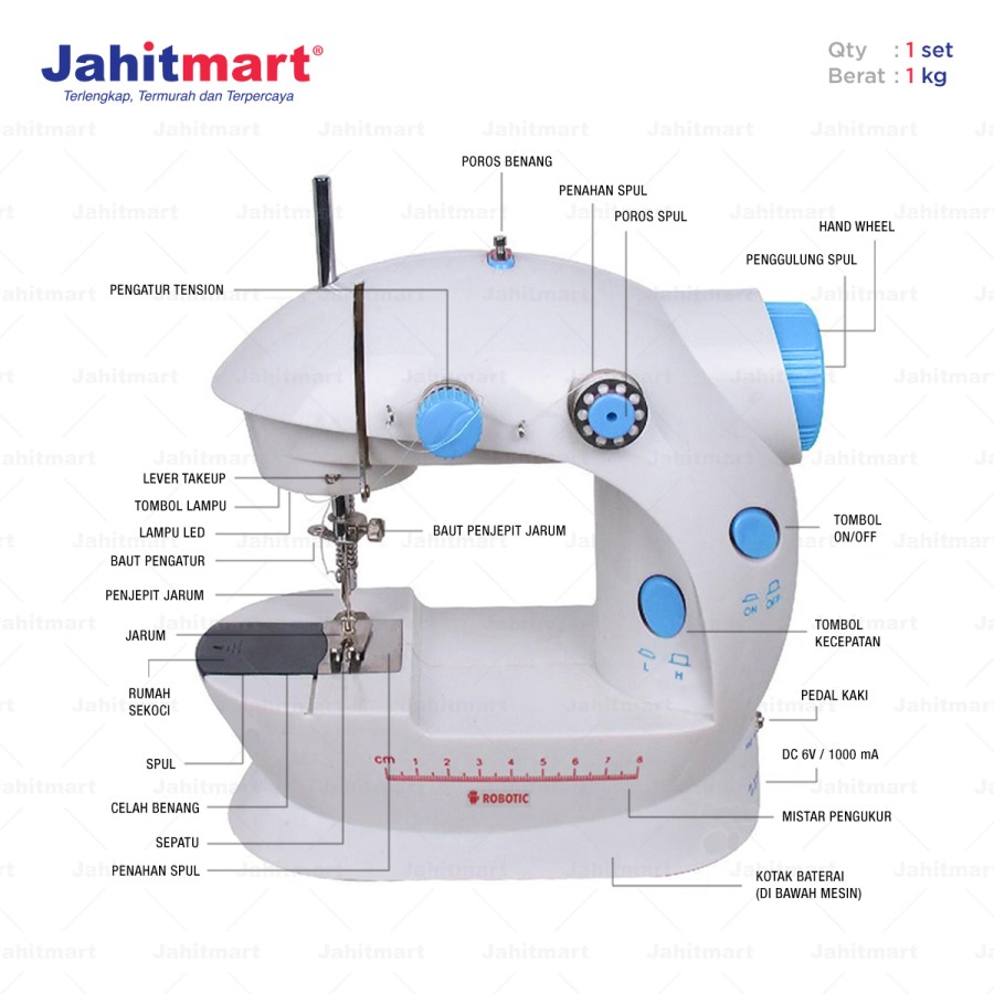Mesin Jahit Mini Portable 3