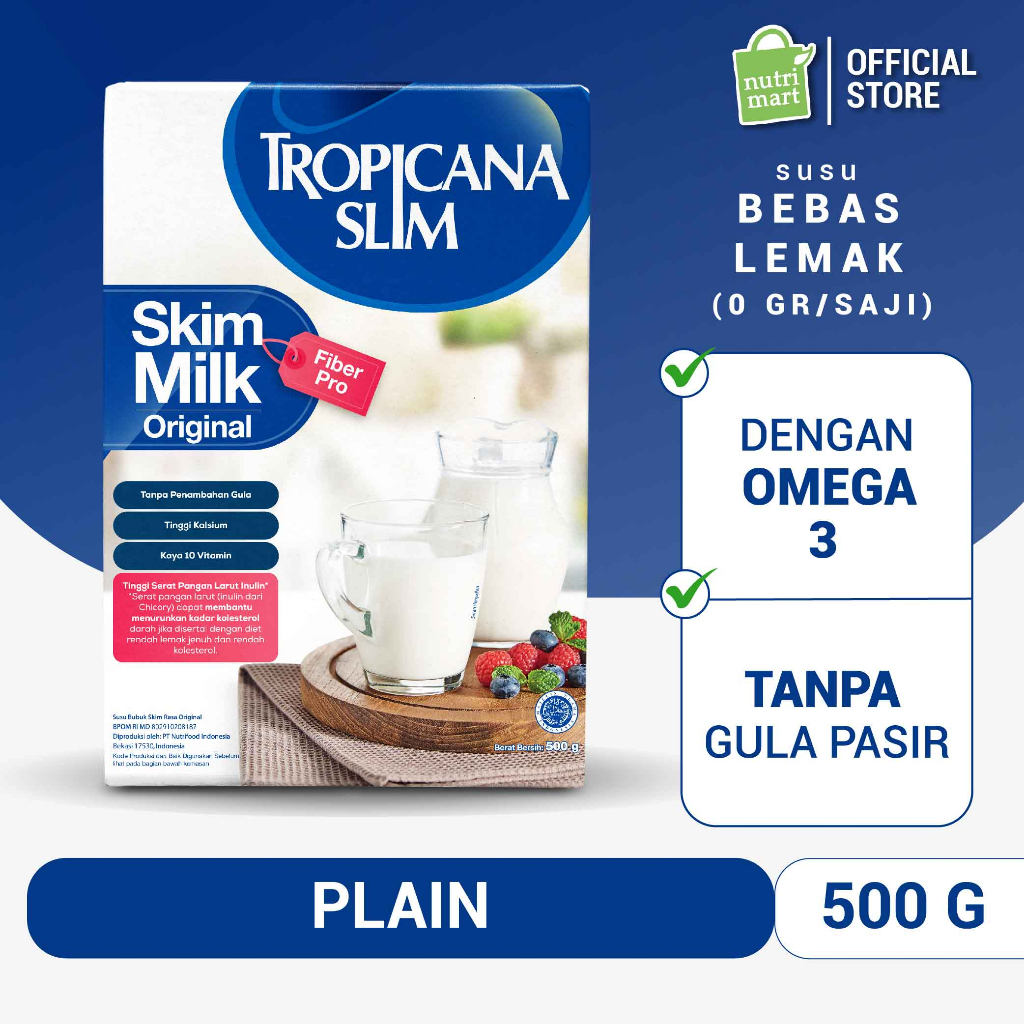Nutrifood Tropicana Slim Skim Milk Fiber Pro Original