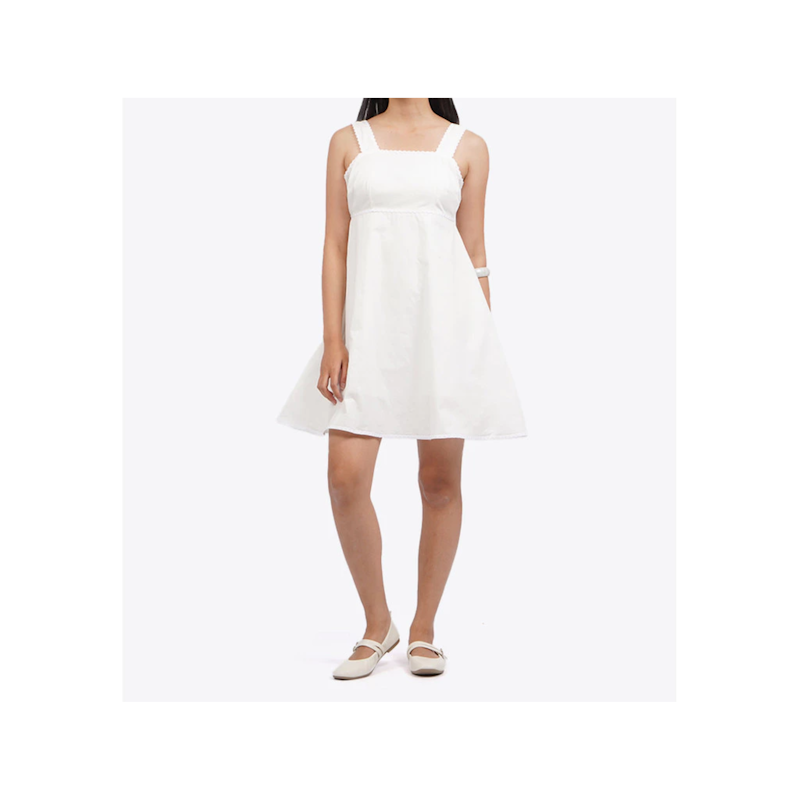 COLORBOX Ric Rac Details Strap Mini Dress 5