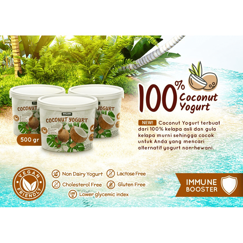 Kreasi Inovasi Prosana  Delicyo Coconut Dessert Plain Unsweetened 