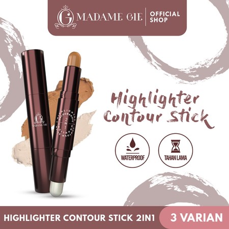 Tjhindatama Mulia Madame Gie Halographic 2-in-1 Highlighter & Contour Stick 03 Twilight