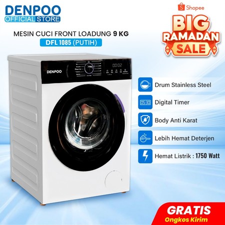 Denpoo Mandiri Indonesia Denpoo Washing Machine Front Loading DFL-1085