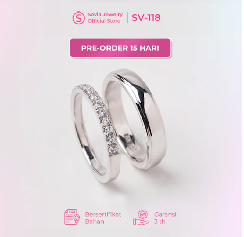Sovia Jewelry Cincin Couple SV-118